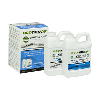 Ecopoxy epoxy resin, UVpoxy kit.