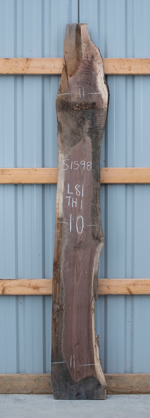 Black Walnut Live Edge Slab - S1598