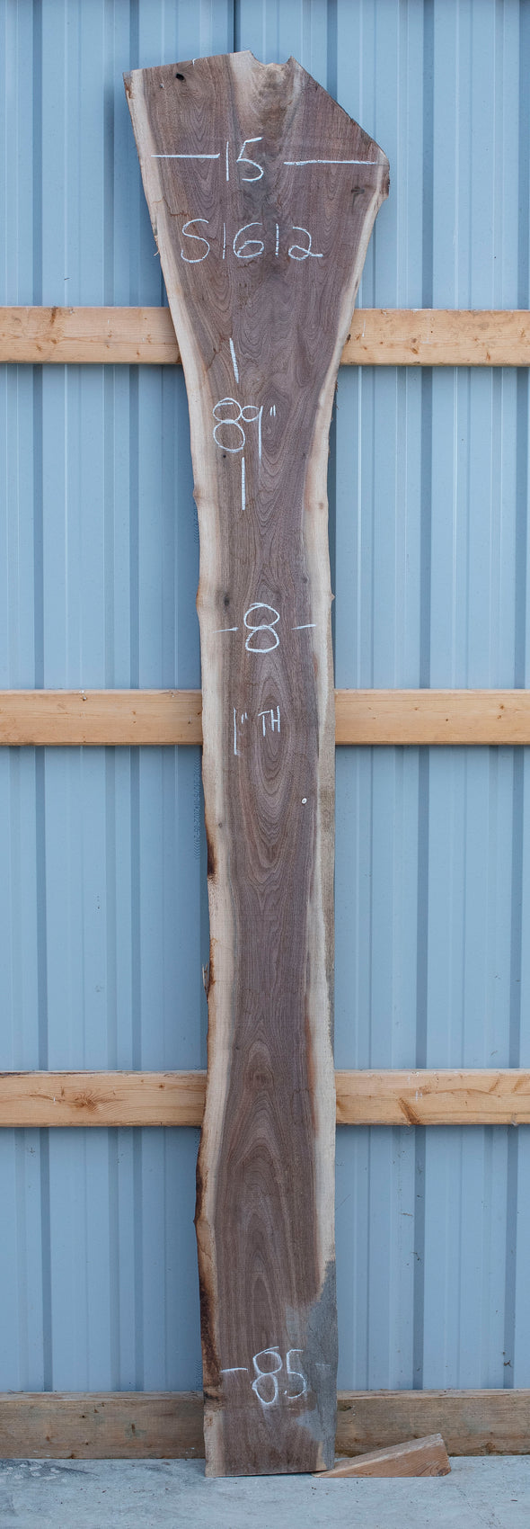 Black Walnut Live Edge Slab - S1612
