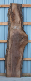 Black Walnut - S1822 & Black Walnut - S1823 Book-matched Live Edge Slab Pair