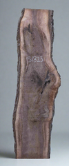 Black Walnut - S1822 & Black Walnut - S1823 Book-matched Live Edge Slab Pair