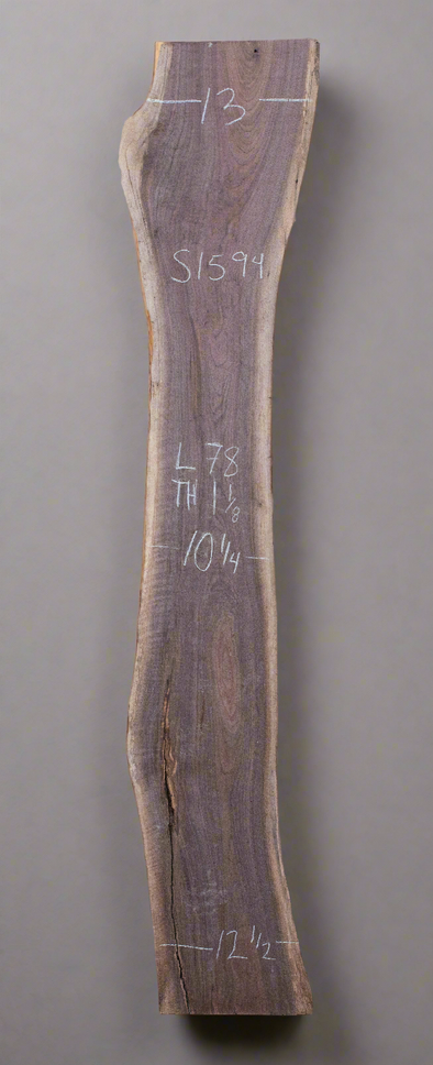 Black Walnut Live Edge Slab - S1594